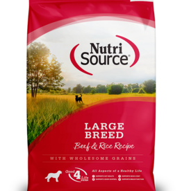 NutriSource NUTRISOURCE DOG LARGE BREED BEEF & RICE - 26 lbs