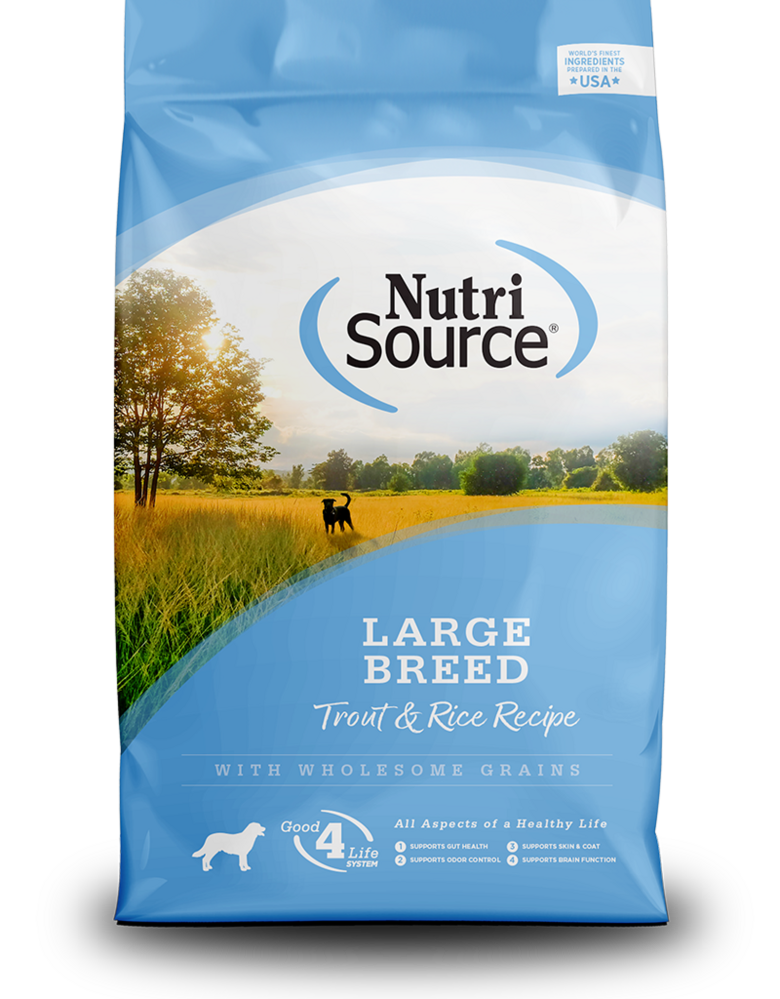 NutriSource NUTRISOURCE DOG LARGE BREED TROUT & RICE - 26 lbs