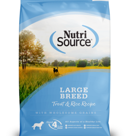 NutriSource NUTRISOURCE DOG LARGE BREED TROUT & RICE - 26 lbs