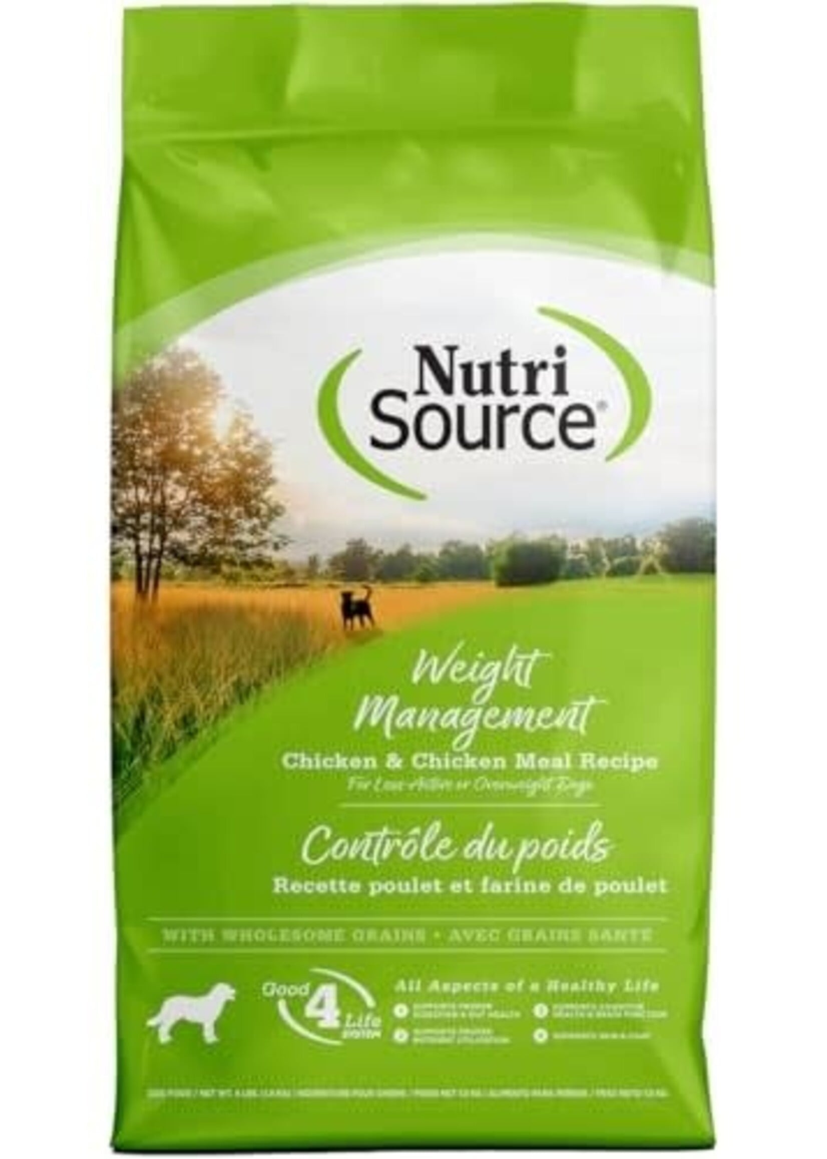 NutriSource NutriSource Adult Weight Management Chicken & Chicken Meal Dry Dog Food - 4 lb