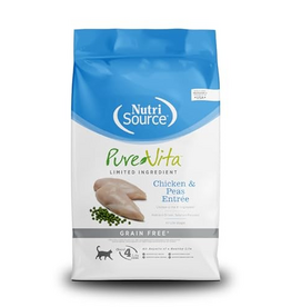 NutriSource NutriSource Pure Vita Grain Free Cat Food, Chicken and Peas - 12 LB