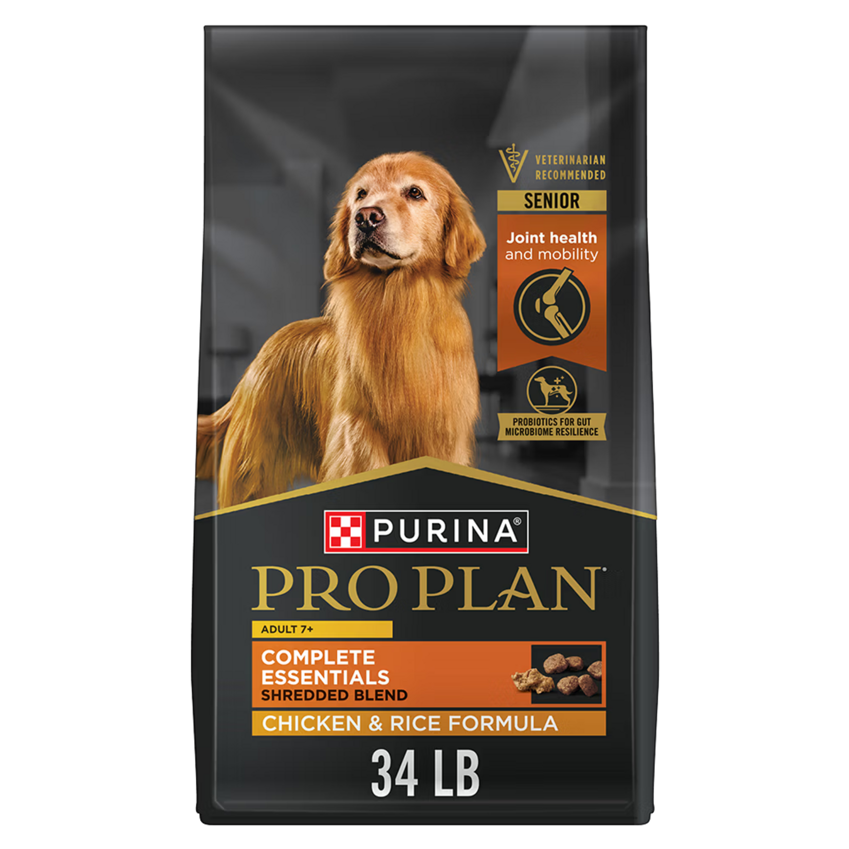 Purina Pro Plan Purina Pro Plan Adult 7+ Shredded Chicken & Rice Dry Dog Food  - 34 lb