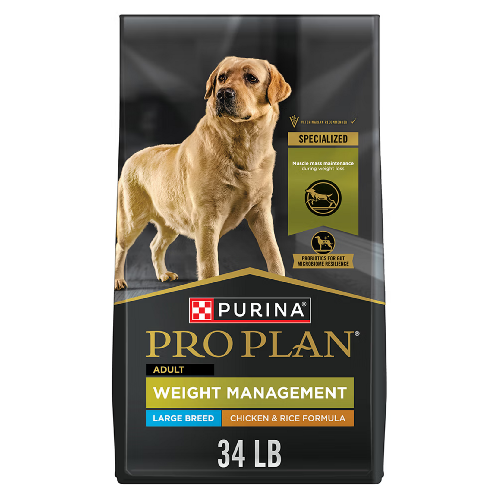 Purina Pro Plan Purina Pro Plan Large Breed Weight Management Chicken & Rice Dry Dog Food - 34 lb