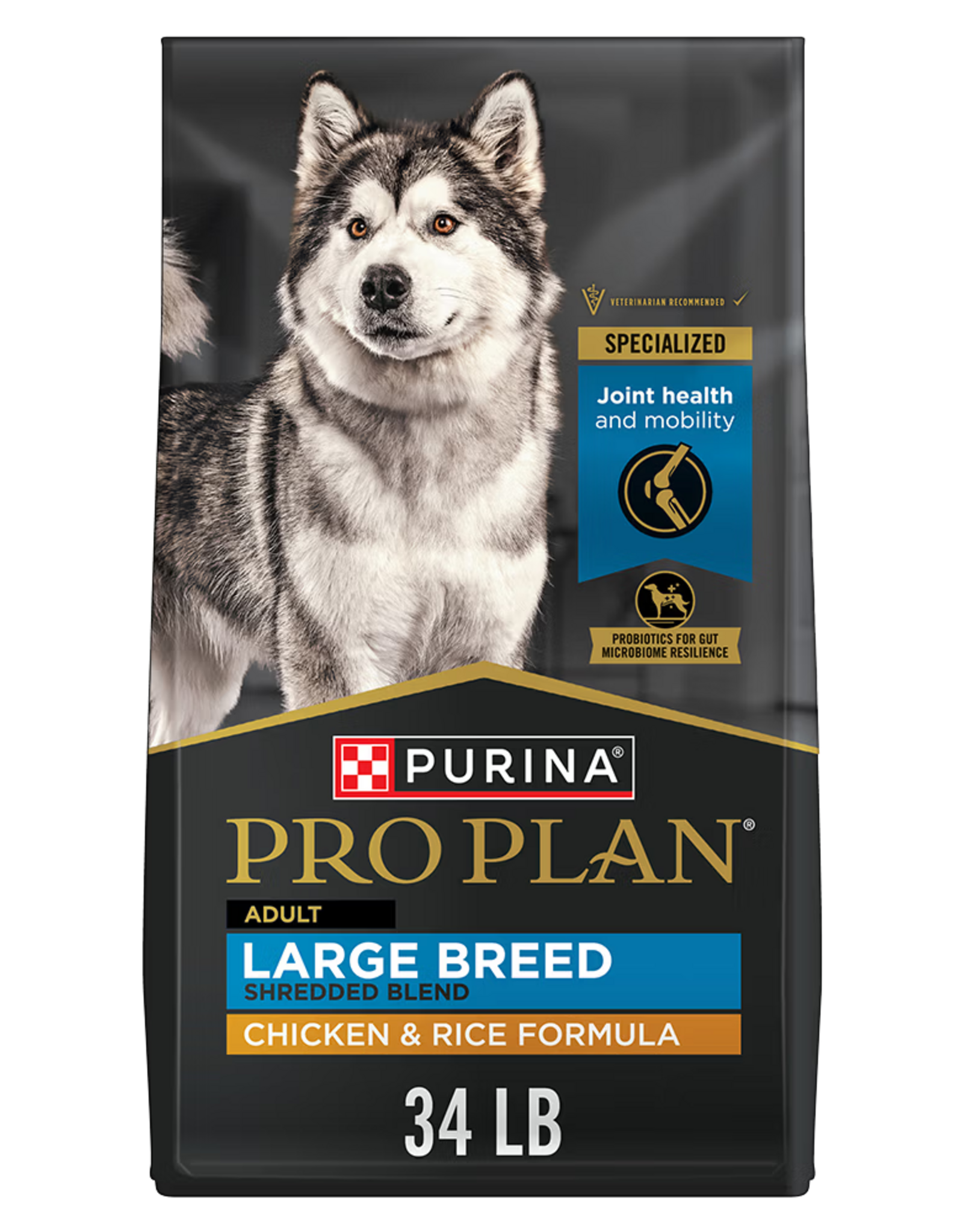 Purina Pro Plan Purina Pro Plan Large Breed Adult Shredded Chicken & Rice Dry Dog Food - 34 lb