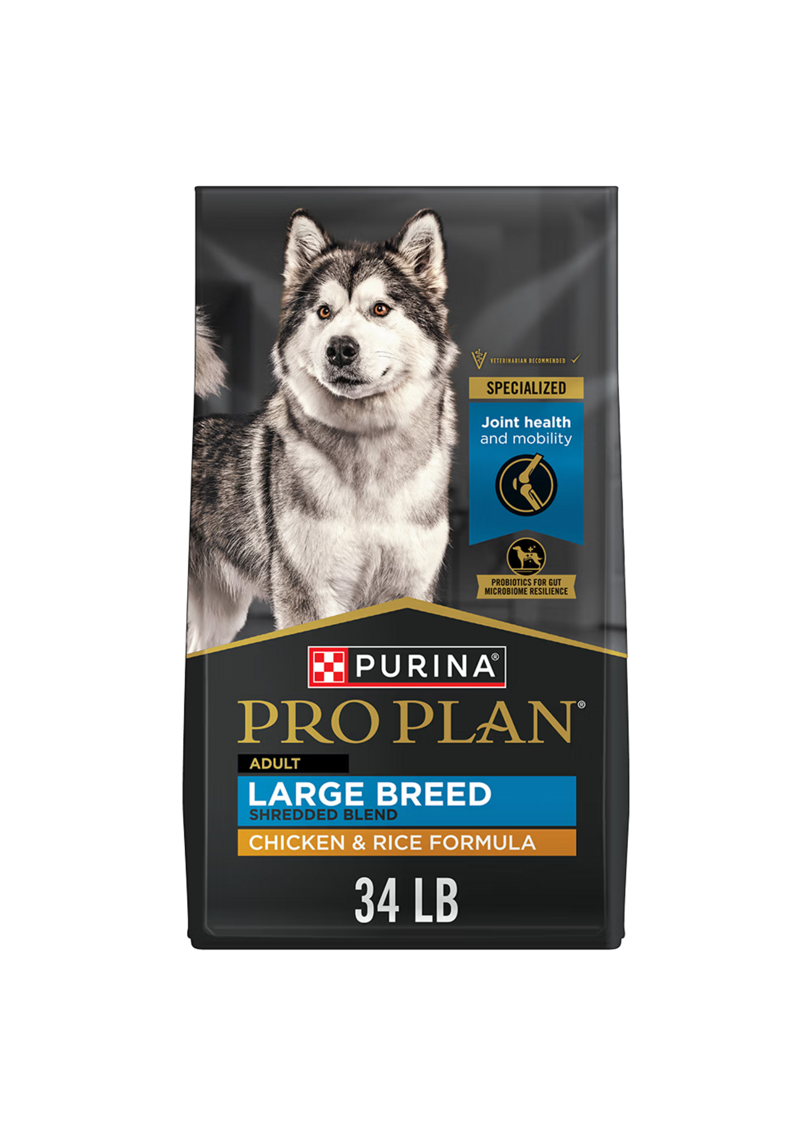 Purina Pro Plan Purina Pro Plan Large Breed Adult Shredded Chicken & Rice Dry Dog Food - 34 lb