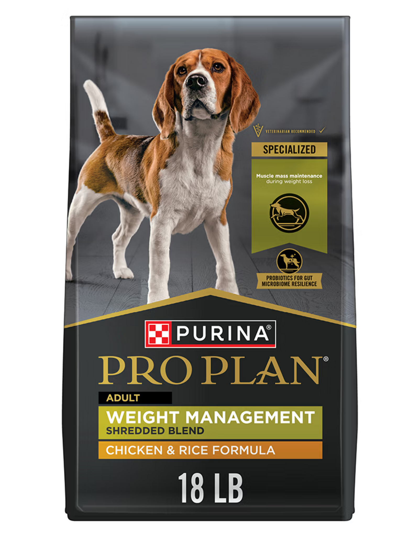 Purina Pro Plan Purina Pro Plan Weight Management Shredded Chicken & Rice Dry Dog Food - 6 lb