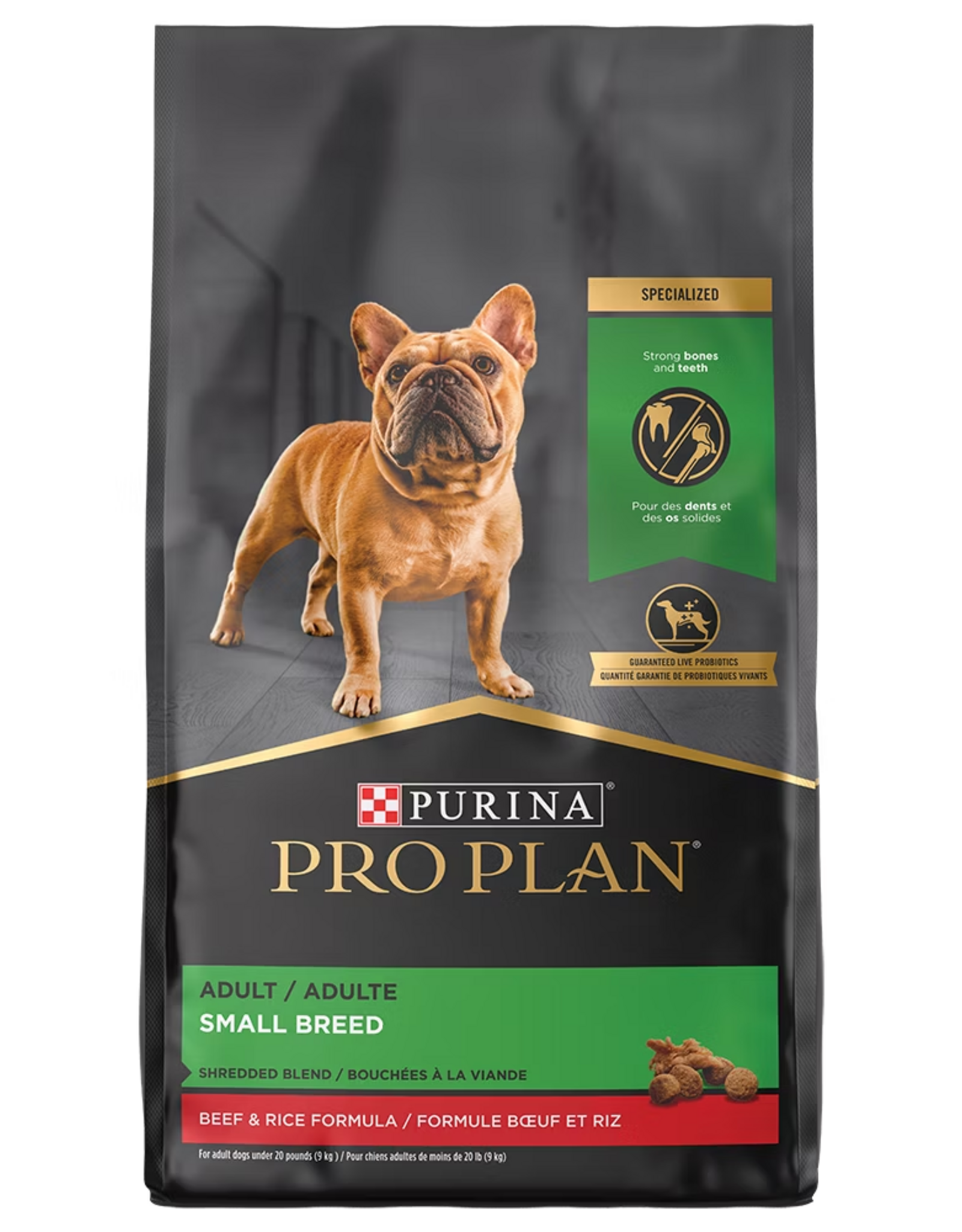 Nestle Purina PRO PLAN DOG SMALL BREED ADULT SHREDDED BEEF & RICE 6 LBS (5)