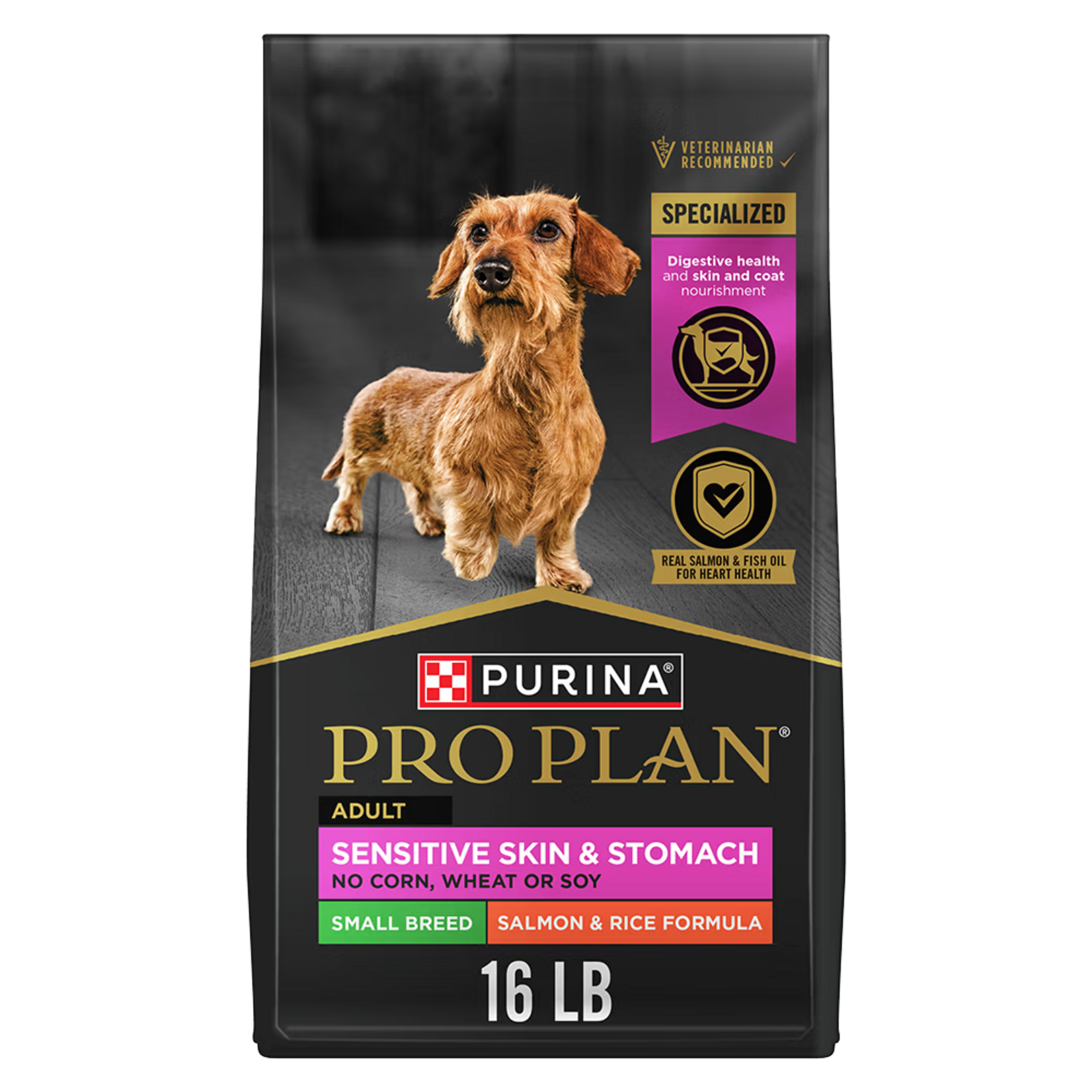 Purina Pro Plan Purina Pro Plan Small Breed Sensitive Stomach Salmon & Rice Dry Dog Food - 16 lb
