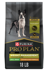 Purina Pro Plan Purina Pro Plan Small Breed Weight Management Shredded Chicken & Rice 18 lb