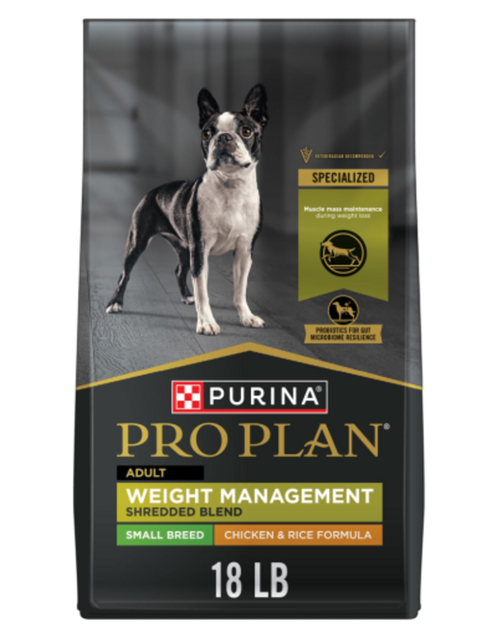 Purina Pro Plan Purina Pro Plan Small Breed Weight Management Shredded Chicken & Rice 18 lb
