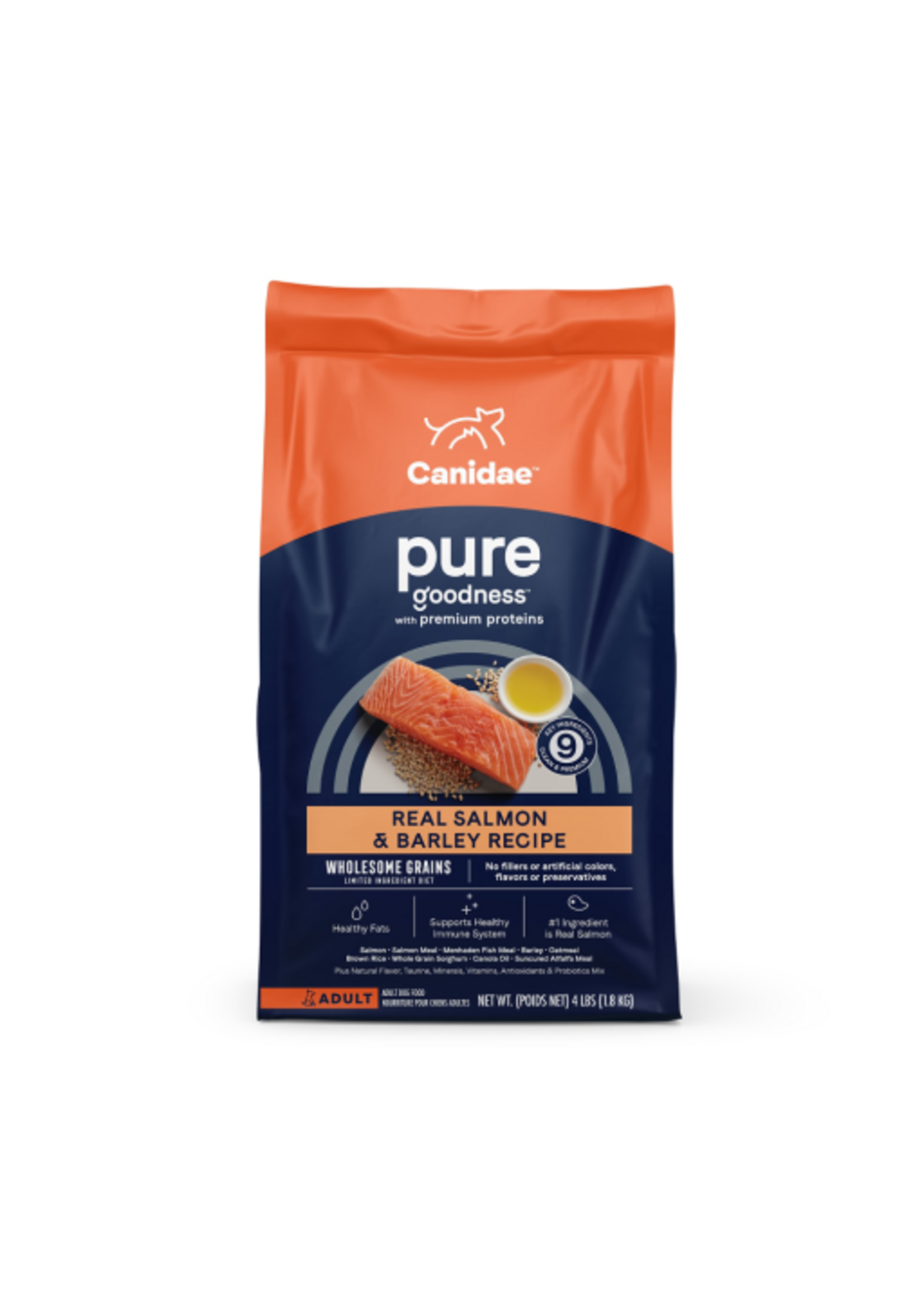 Canidae Canidae Pure with Wholesome Grains Dry Dog Food  Salmon & Barley - 4 lb