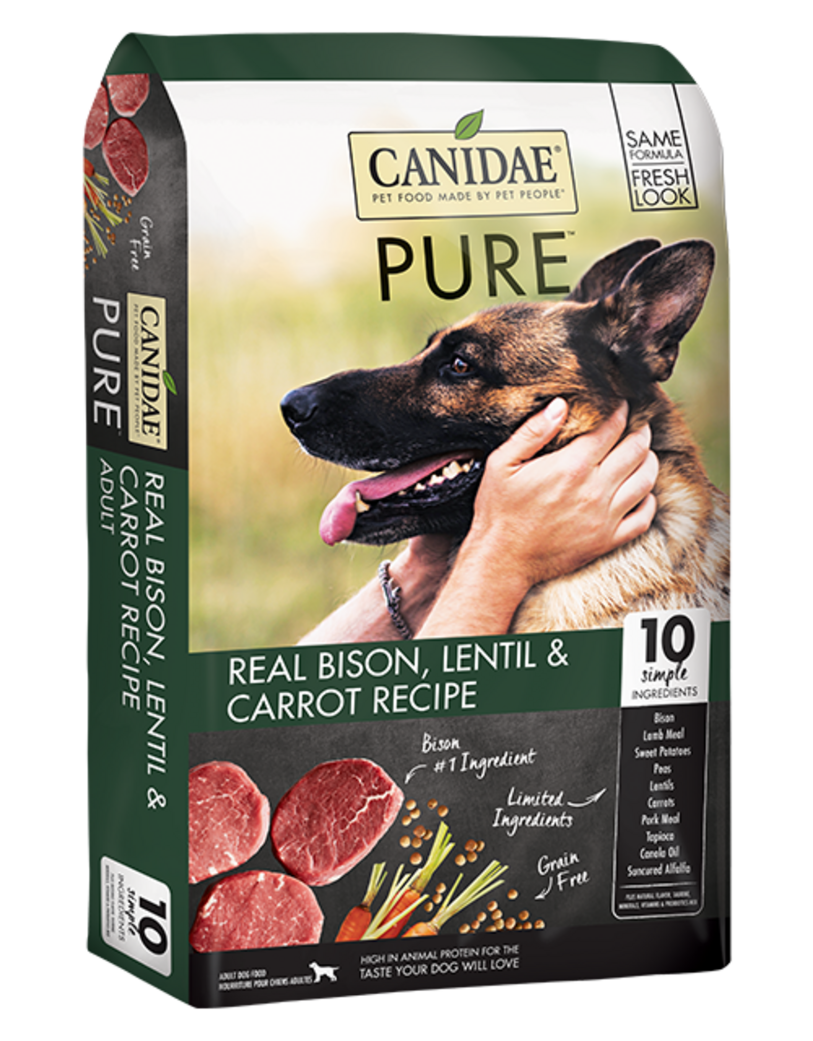 Canidae Canidae Pure Farm To Bowl Free Range Bison, Lentil and Carrot Dogs - 21 lb