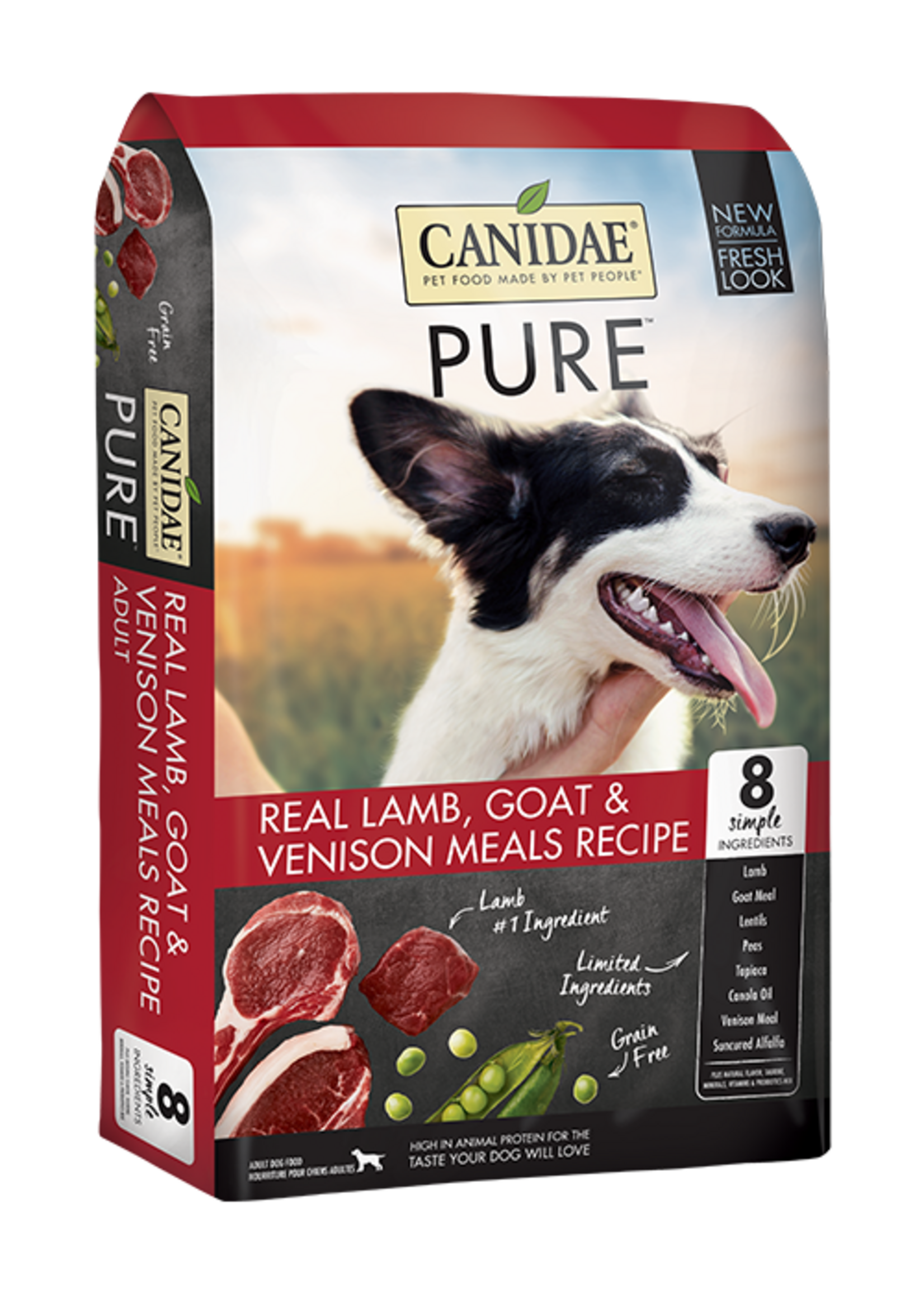 Canidae Canidae Pure Farm To Bowl Lamb, Goat and Venison Meals Recipe Adult Dog - 4 lb