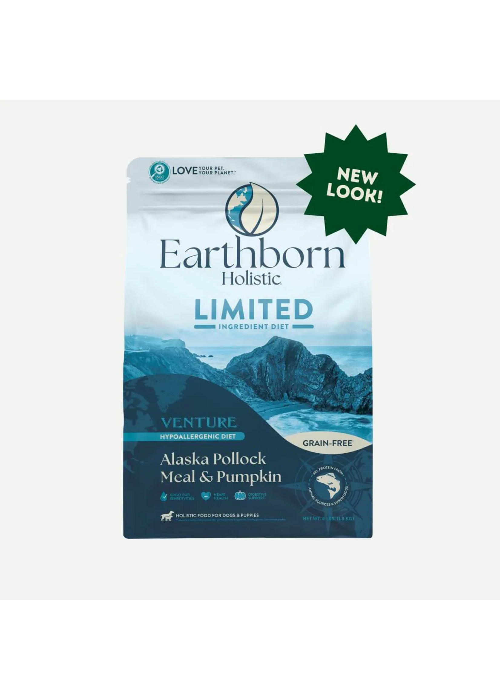 Earthborn Holistic Earthborn Holistic Venture Dog Food Pollock & Pumpkin - 25 Lb