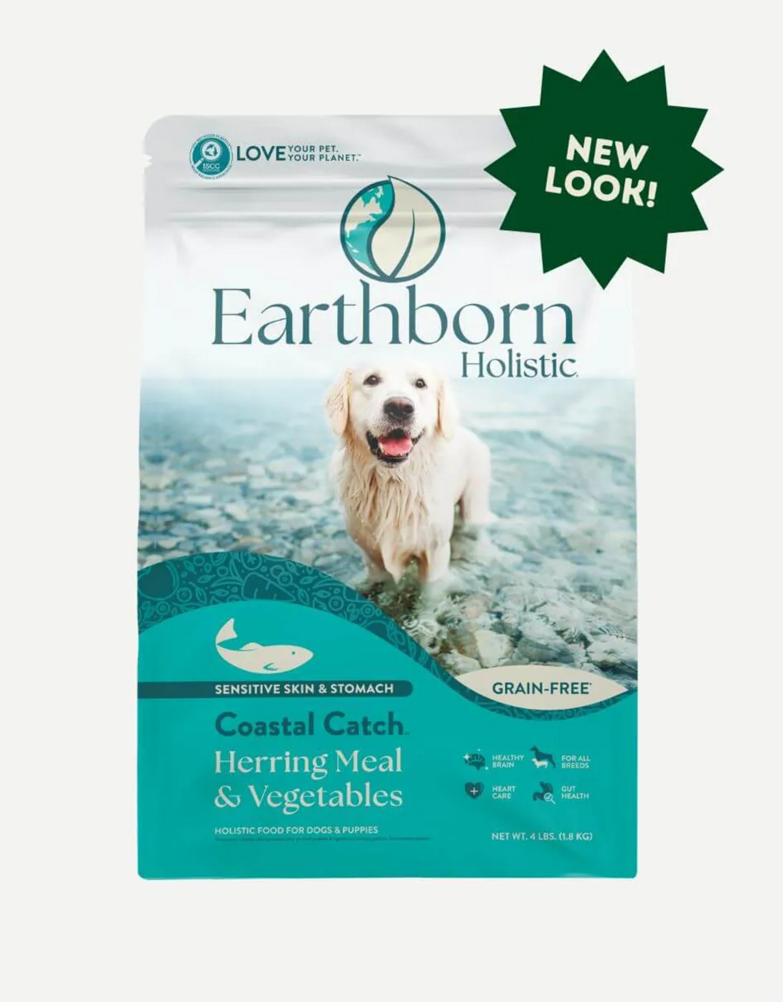 Earthborn Holistic Earthborn Holistic Coastal Catch Herring & Salmon Grain Free Dry Dog Food - 25 Lb
