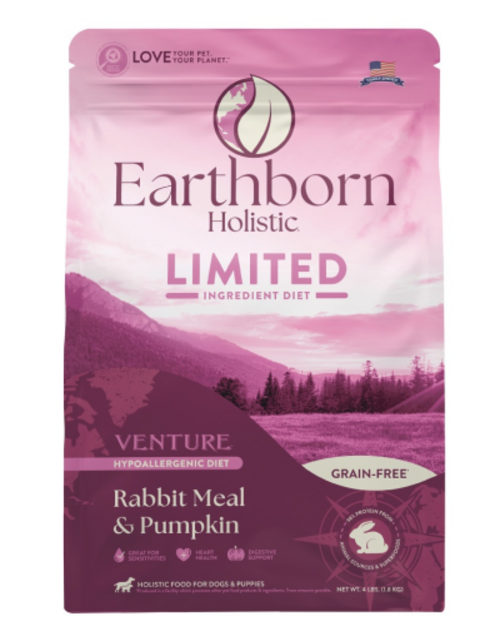 Earthborn Holistic Earthborn Holistic Venture Dog Food Rabbit - 4 Lb
