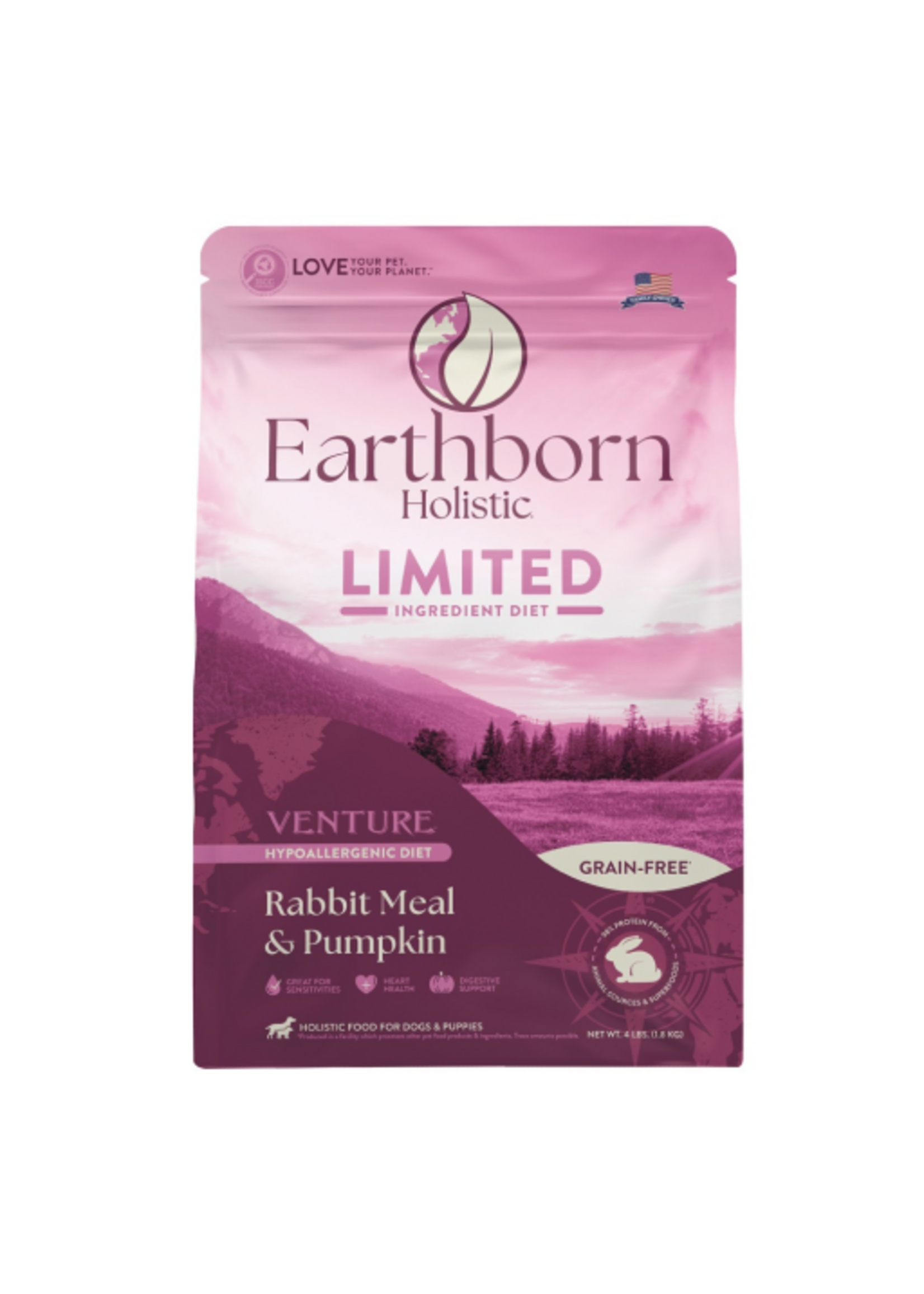 Earthborn Holistic Earthborn Holistic Venture Dog Food Rabbit - 4 Lb