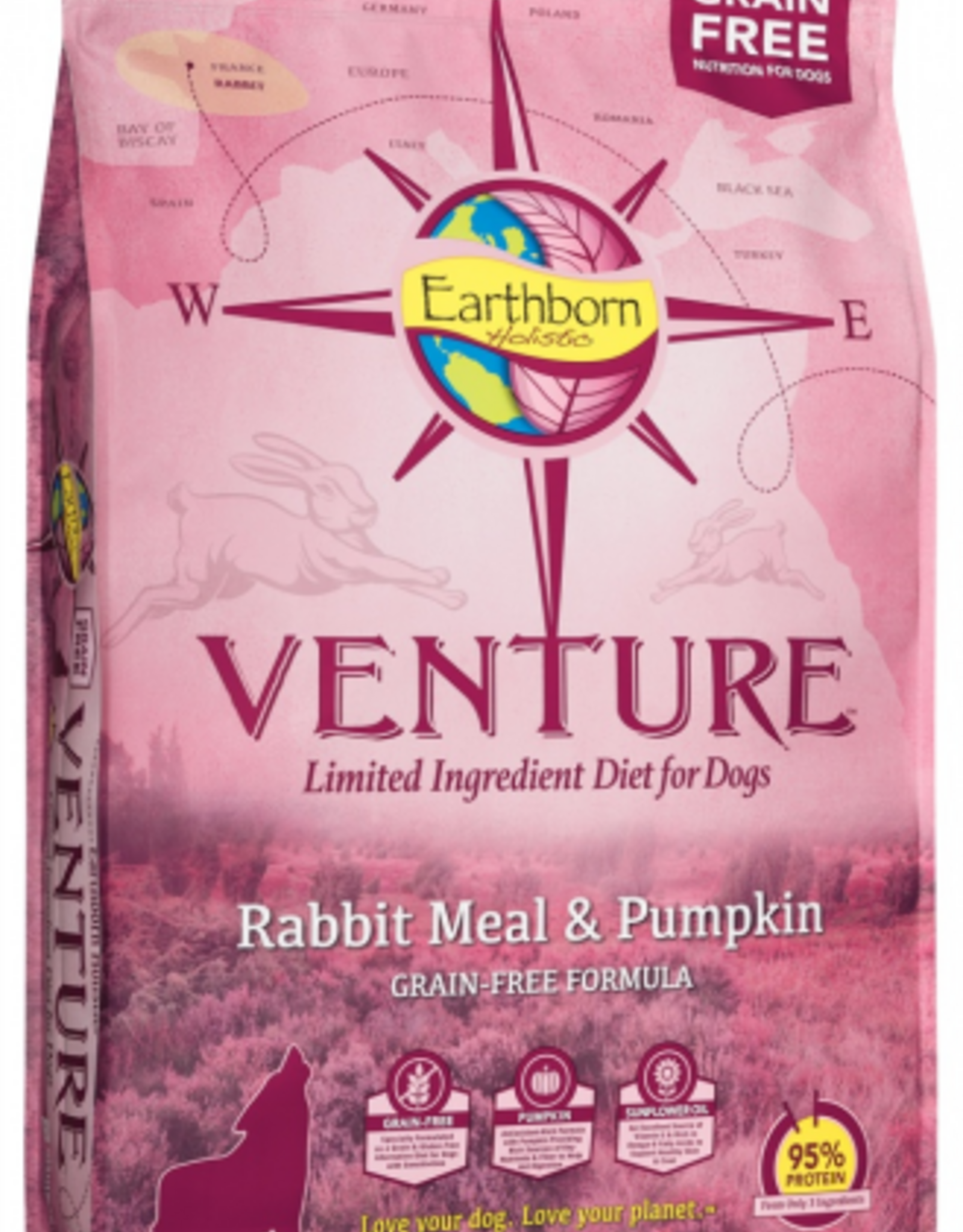 Earthborn Holistic Earthborn Holistic Venture Dog Food Rabbit - 25 Lb