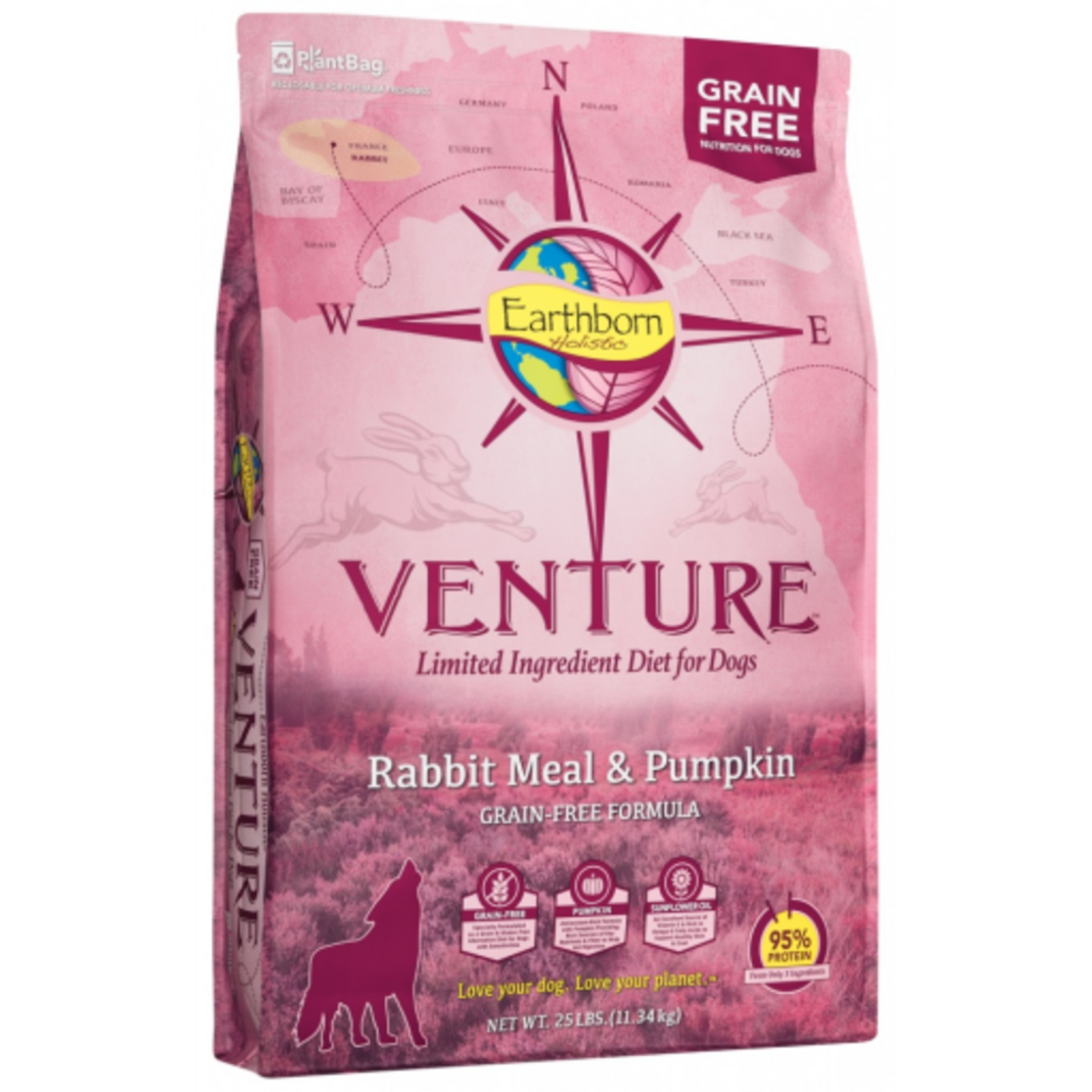 Earthborn Holistic Earthborn Holistic Venture Rabbit Dry Dog Food - 25 lb