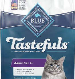 Blue Buffalo Blue Buffalo Tastefuls Dry Food  Adult Cat 7+  Chicken and Brown Rice Recipe - 7 lb.
