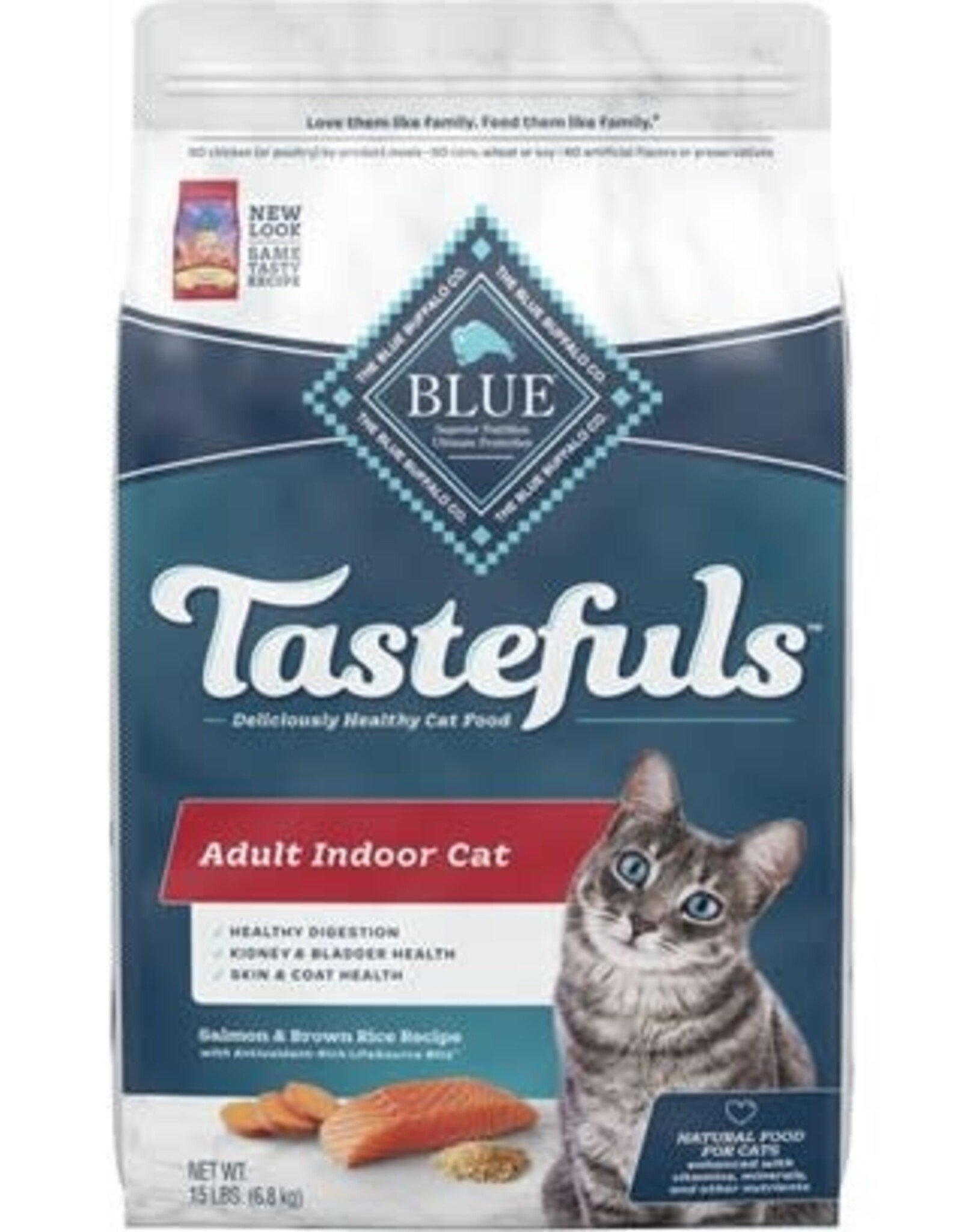 Blue Buffalo Blue Buffalo Tastefuls Adult Indoor Dry Cat Food Salmon - 7 lbs