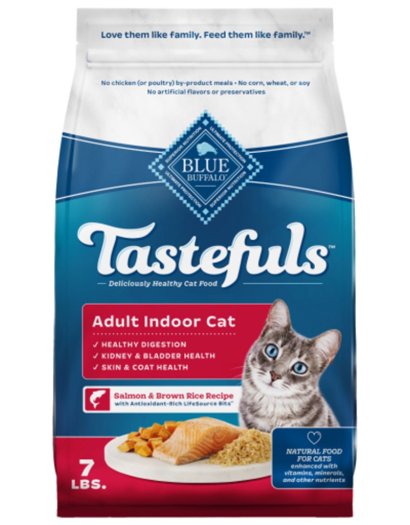 Blue Buffalo Blue Buffalo Tastefuls Adult Indoor Dry Cat Food Salmon - 7 lbs