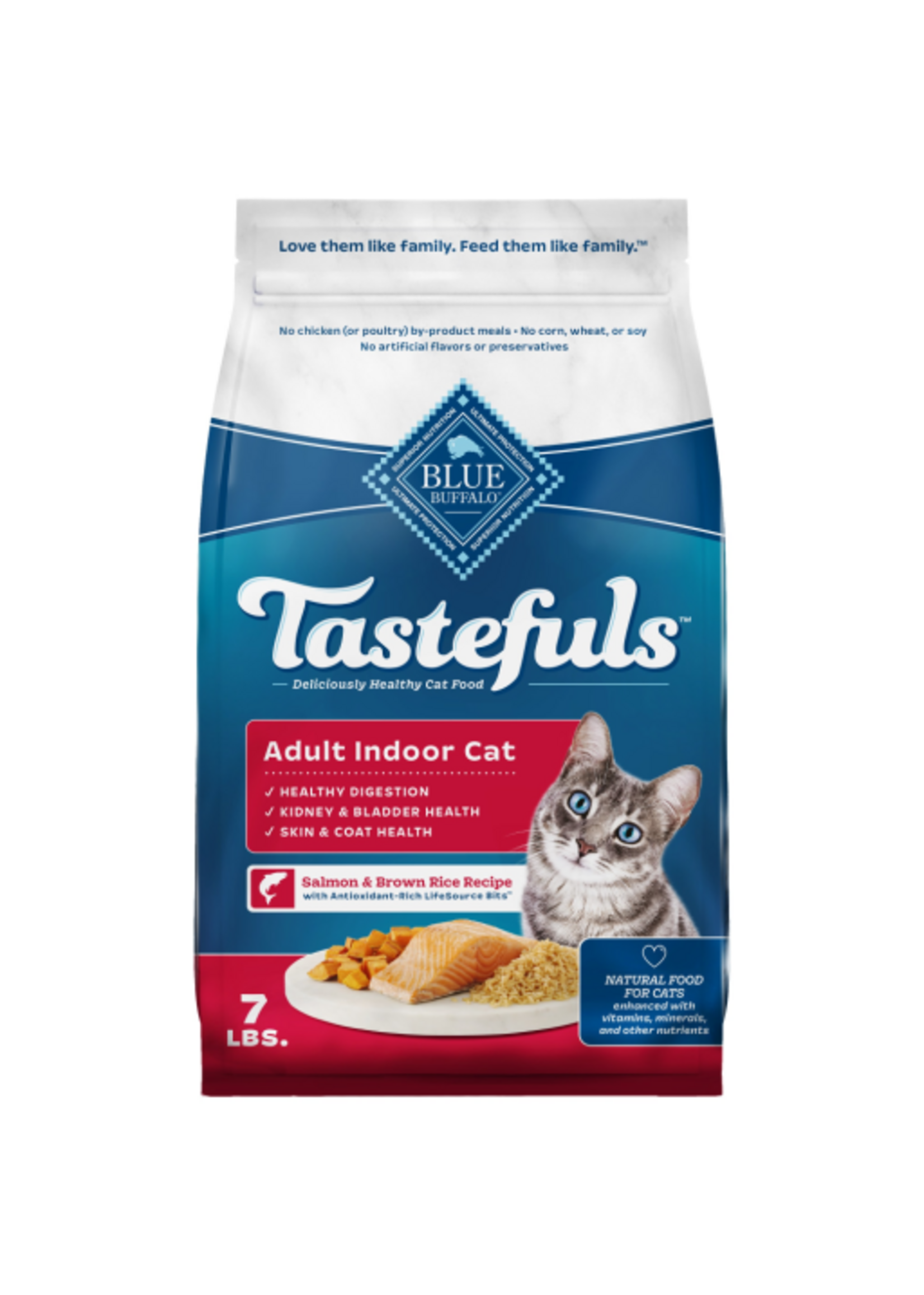 Blue Buffalo Blue Buffalo Tastefuls Indoor Salmon Dry Cat Food - 7 lb.