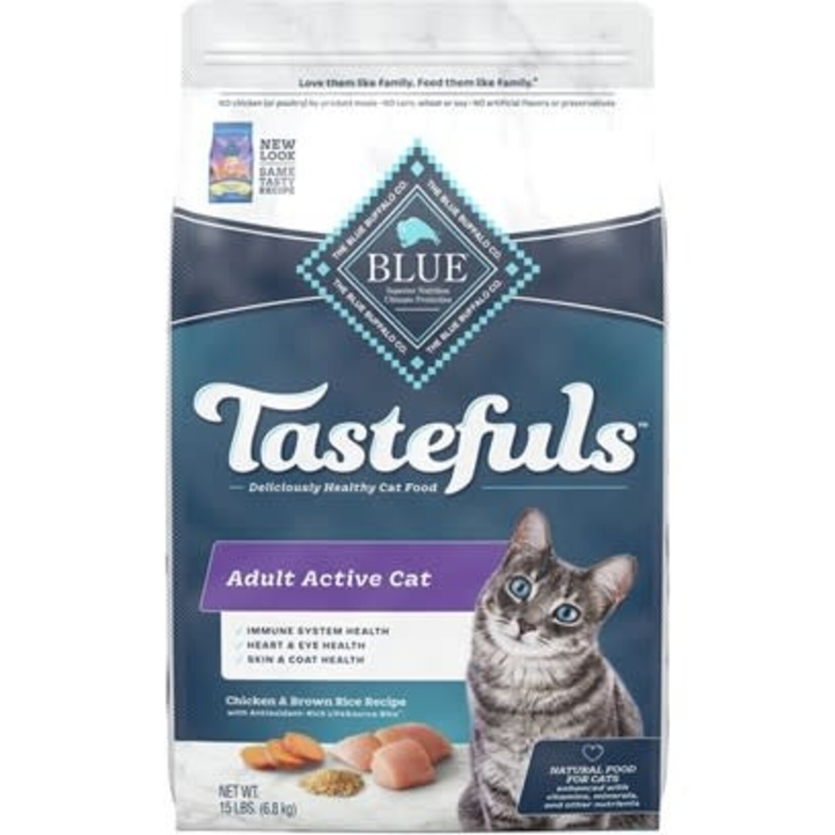 Blue Buffalo Blue Buffalo Tastefuls Active Adult Chicken & Brown Rice Dry Cat Food - 7 lb.