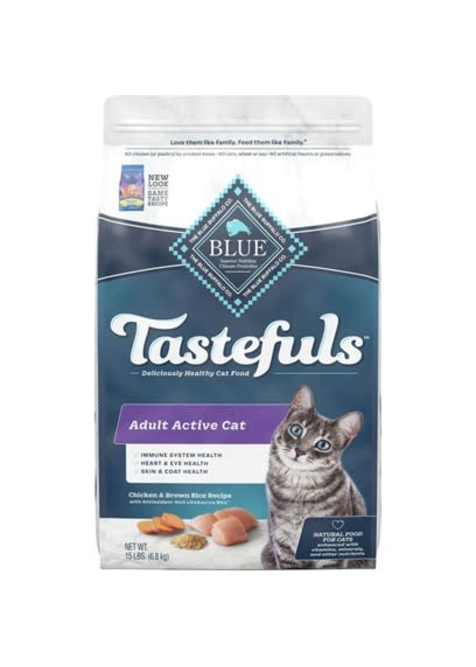 Blue Buffalo Blue Buffalo Tastefuls Active Adult Chicken & Brown Rice Dry Cat Food - 7 lb.