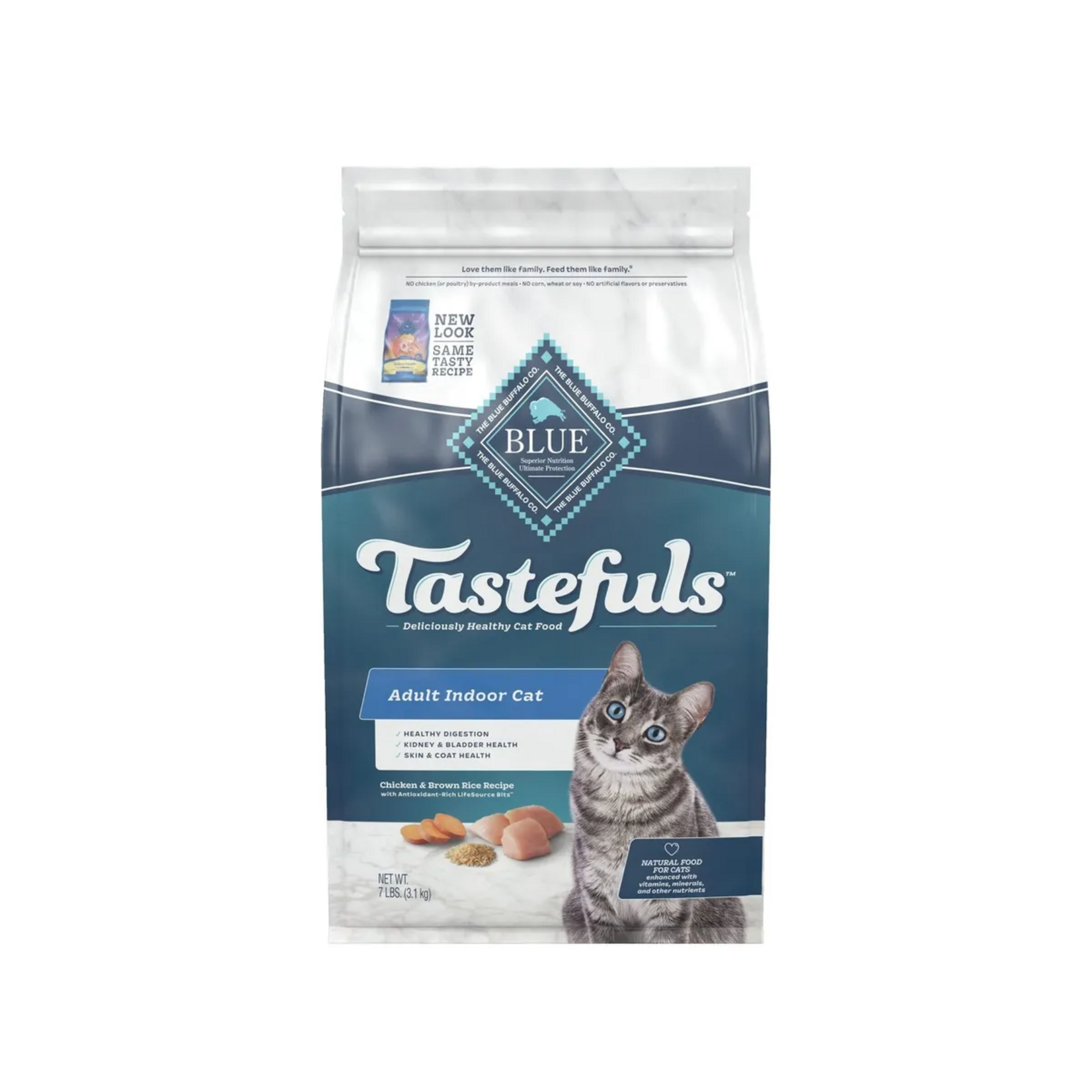 Blue Buffalo Blue Buffalo Tastefuls Indoor Chicken & Brown Rice Dry Cat Food  - 7 lb.