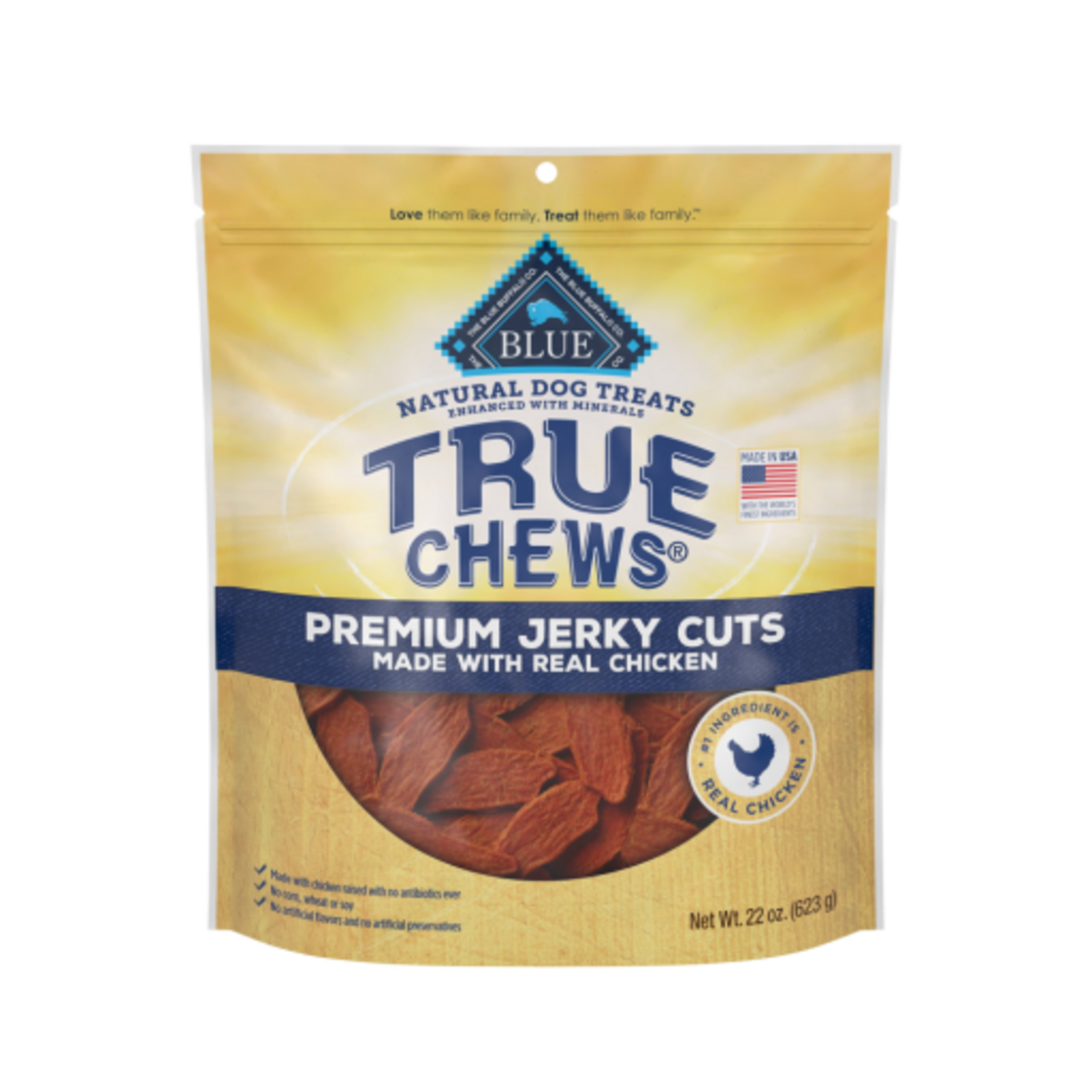 Blue Buffalo Blue Buffalo True Chews Premium Jerky Cuts Dog Treats Chicken 22 oz