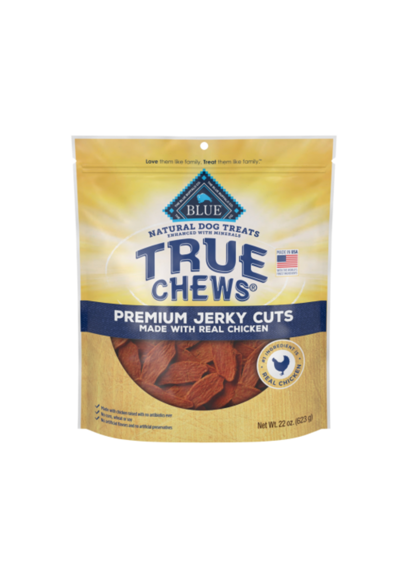 Blue Buffalo Blue Buffalo True Chews Premium Jerky Cuts Dog Treats Chicken 22 oz
