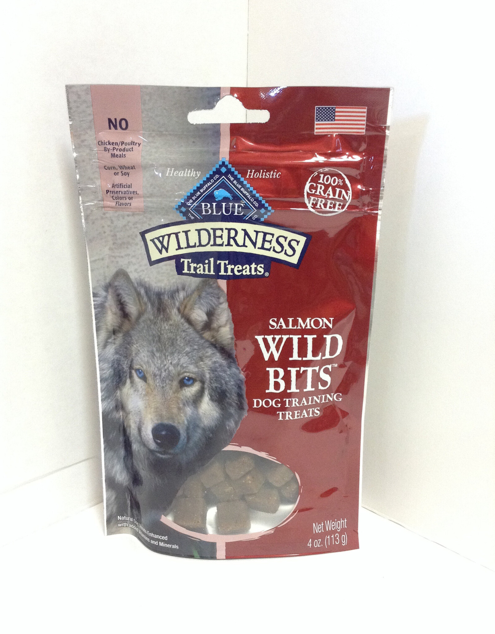 Blue Buffalo Blue Buffalo Wilderness 100% Grain-Free Wild Bits Salmon Recipe Dog Treats - 4 oz