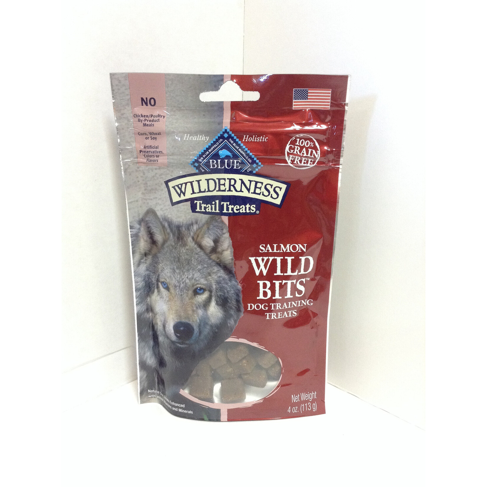 Blue Buffalo Blue Buffalo Wilderness 100% Grain-Free Wild Bits Salmon Recipe Dog Treats - 4 oz