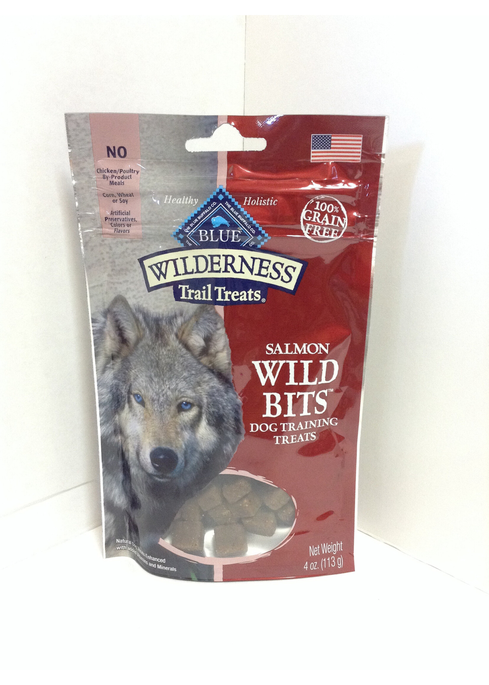 Blue Buffalo Blue Buffalo Wilderness 100% Grain-Free Wild Bits Salmon Recipe Dog Treats - 4 oz