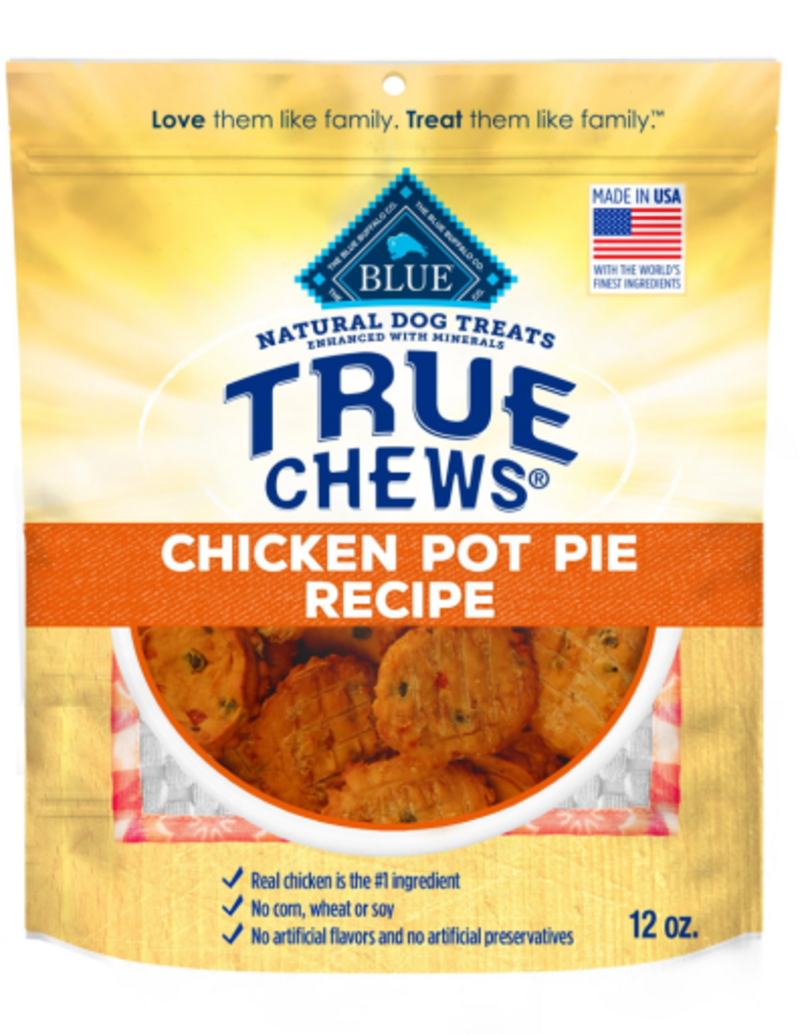 Blue Buffalo Blue Buffalo True Chews Chicken Pot Pie Dog Treats 12 oz