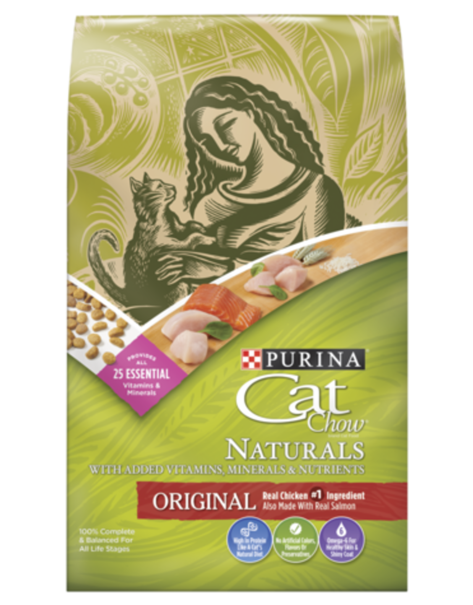 Nestle Purina PURINA CAT CHOW NATURALS CHICKEN & SALMON - 13 LB