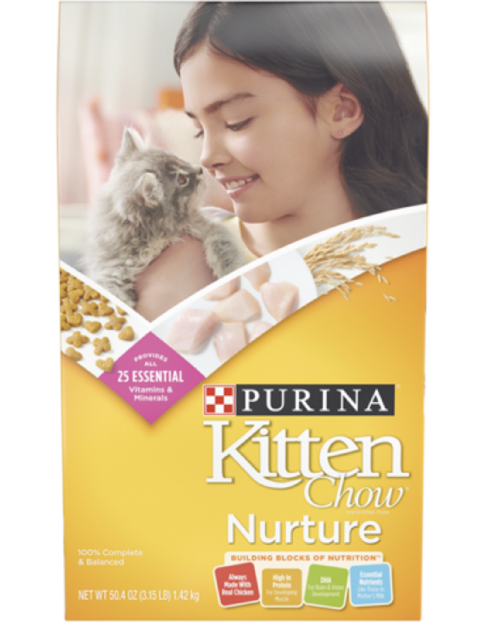 Nestle Purina Purina Kitten Chow Nurture Dry Cat Food - 3.15 lb