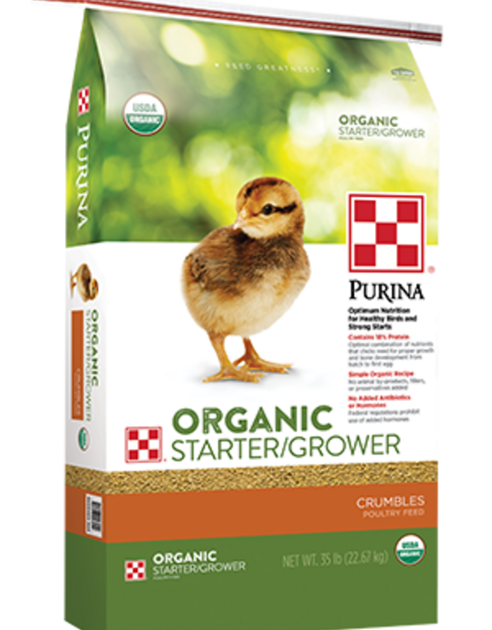Purina Mills Purina Mills ORGANIC STARTER/GROWER CRUMBLES - 35 LB