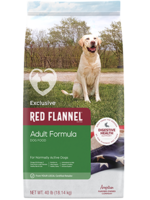 Exclusive PMI EXCLUSIVE RED FLANNEL DOG ADULT GREEN 40 lbs