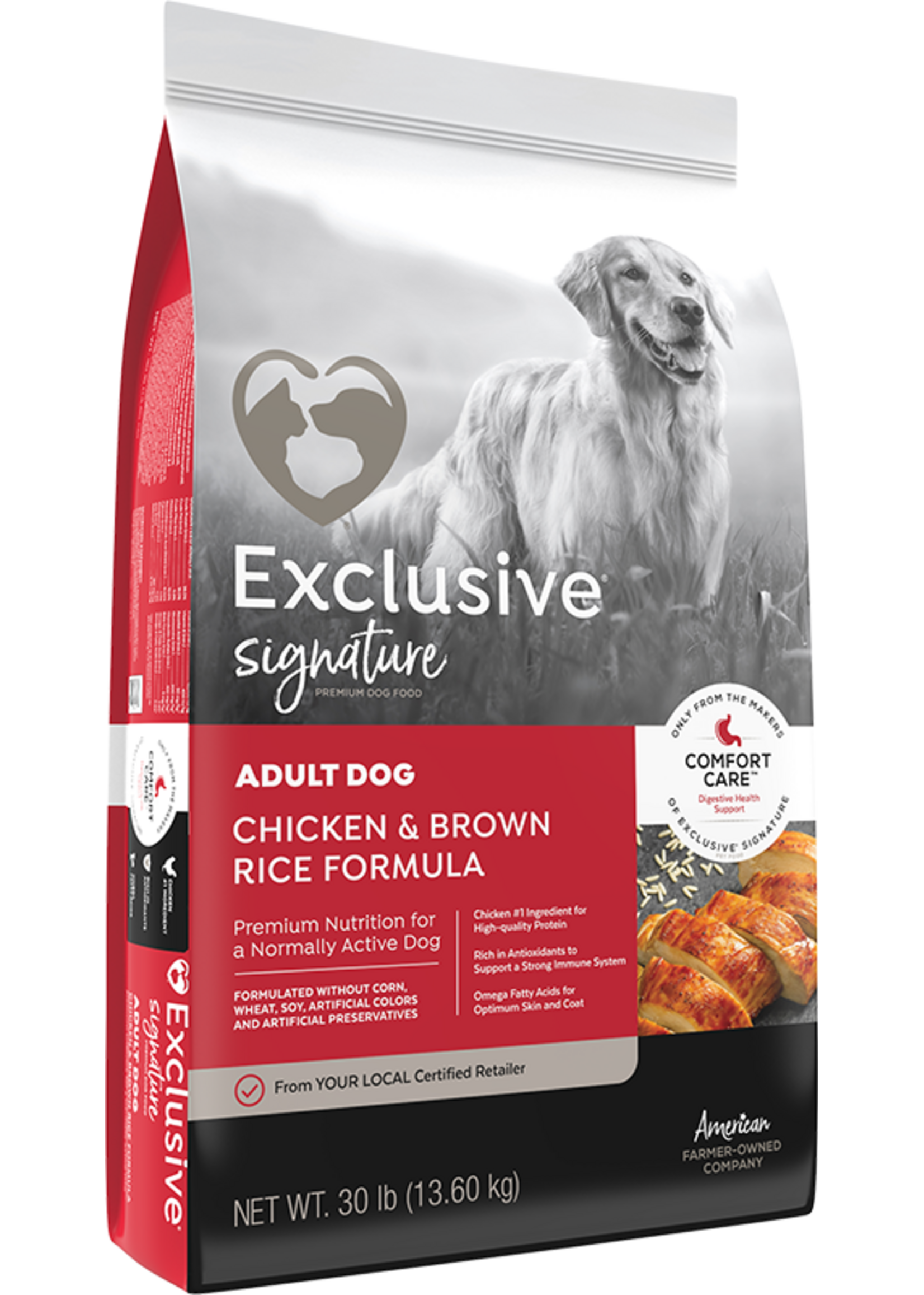 Exclusive PMI EXCLUSIVE SIGNATURE CHICKEN & BROWN RICE DOG 15 lbs