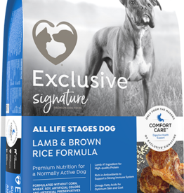 Exclusive PMI EXCLUSIVE SIGNATURE LAMB & BROWN RICE DOG 15 lbs