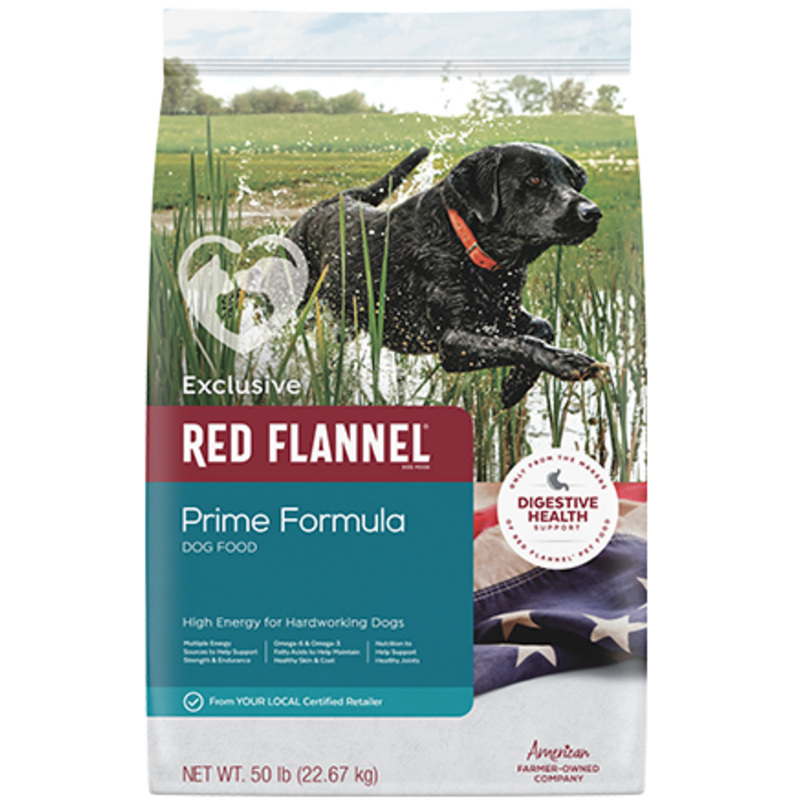 Exclusive PMI Exclusive Red Flannel Prime Blue Dry Dog Food - 50 lb