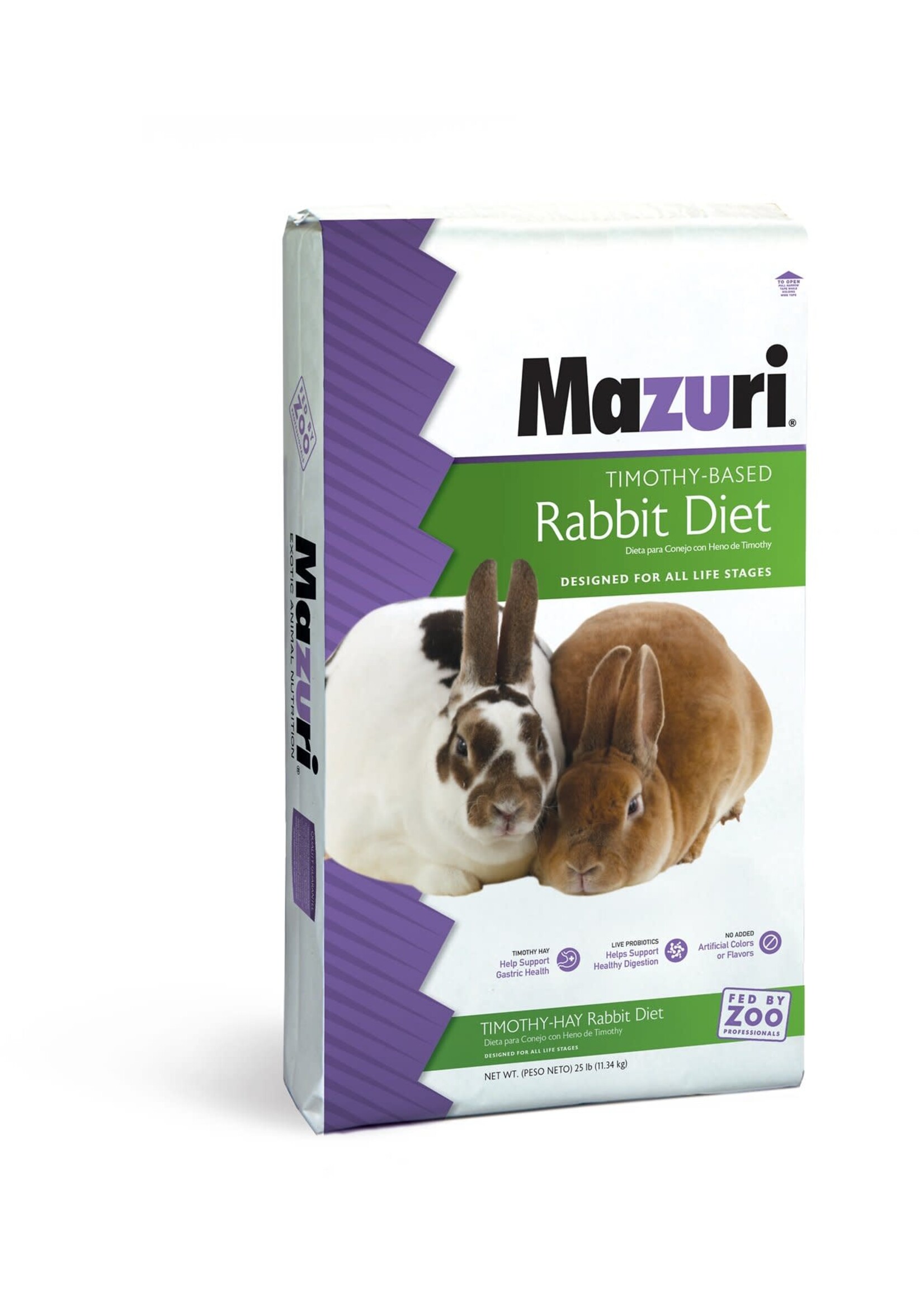 Mazuri Mazuri Timothy Hay-Based Rabbit Food - 25 lbs