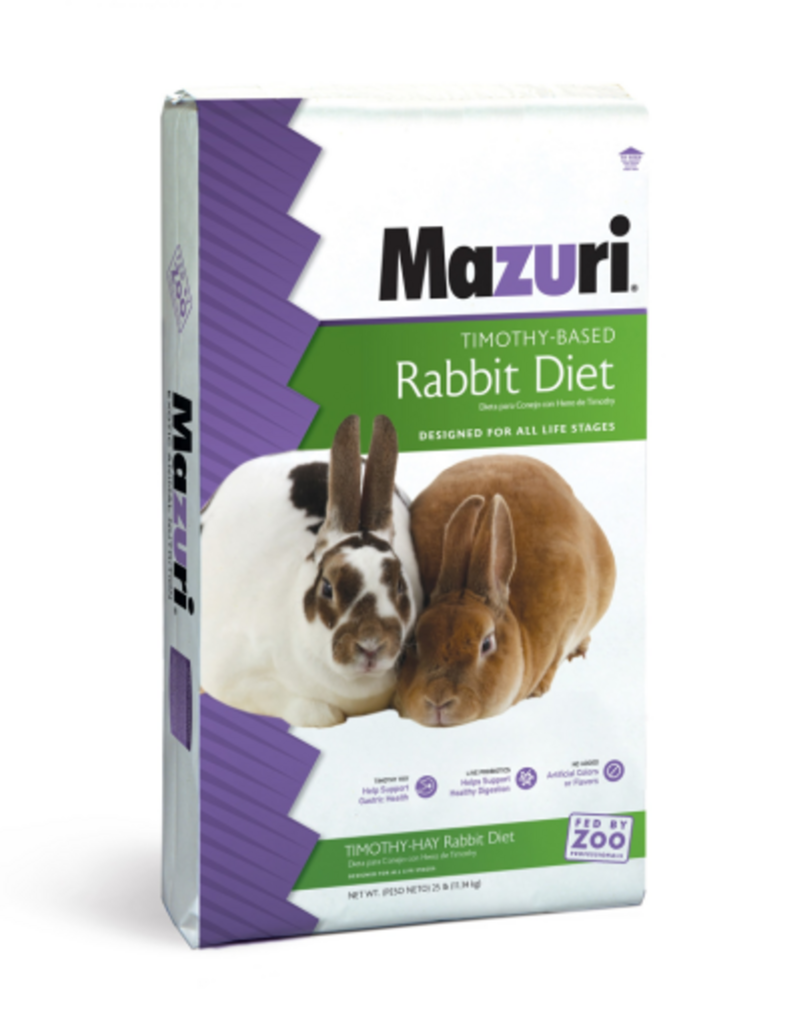 Mazuri Mazuri Timothy Hay-Based Rabbit Food - 25 lbs