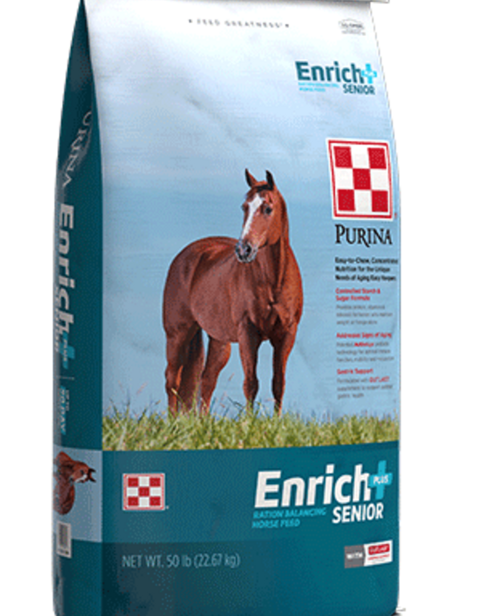Purina Mills Purina Mills Enrich Plus Senior Ration Balancer Pellets - 50 lb