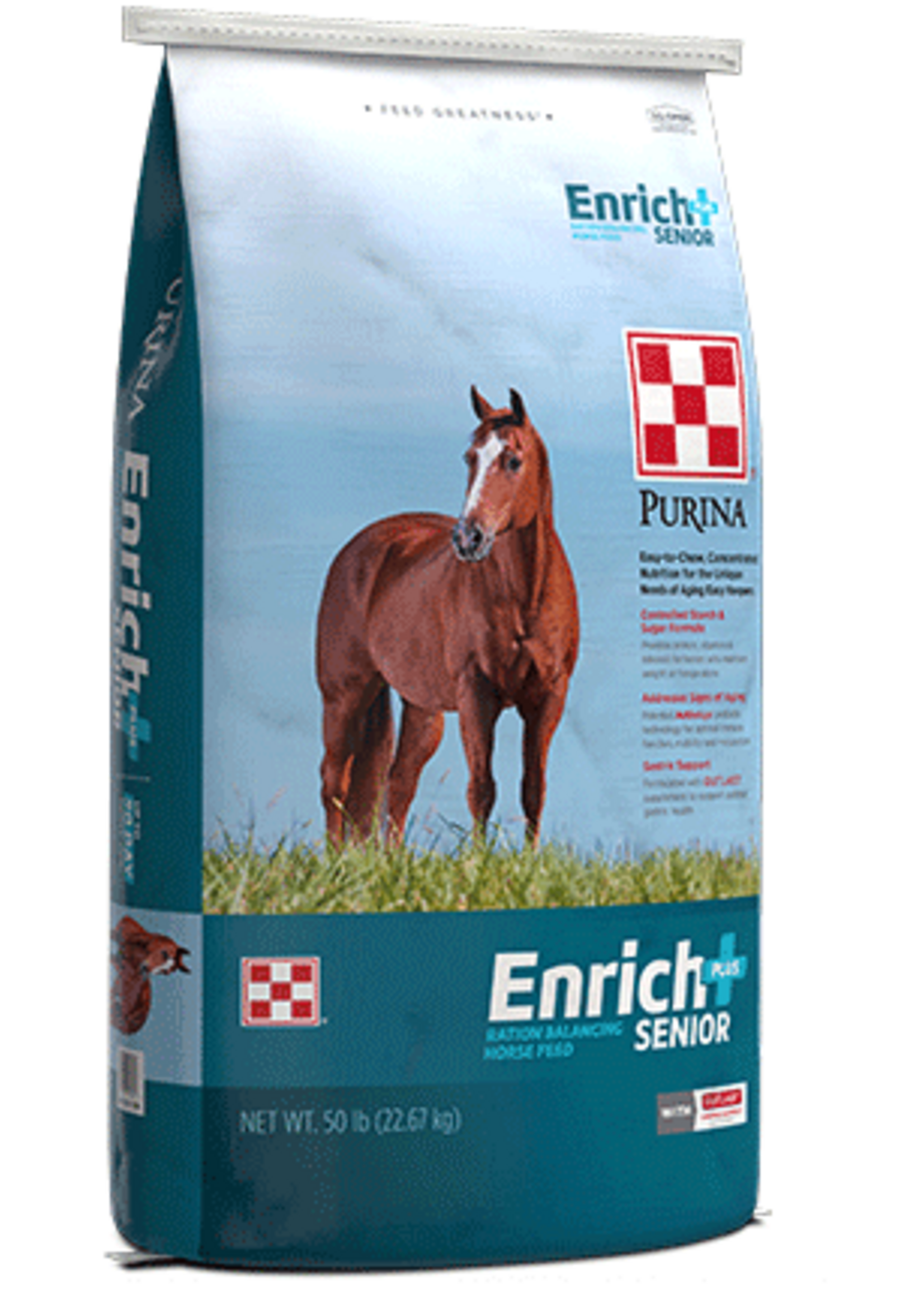 Purina Mills Purina Mills Enrich Plus Senior Ration Balancer Pellets - 50 lb