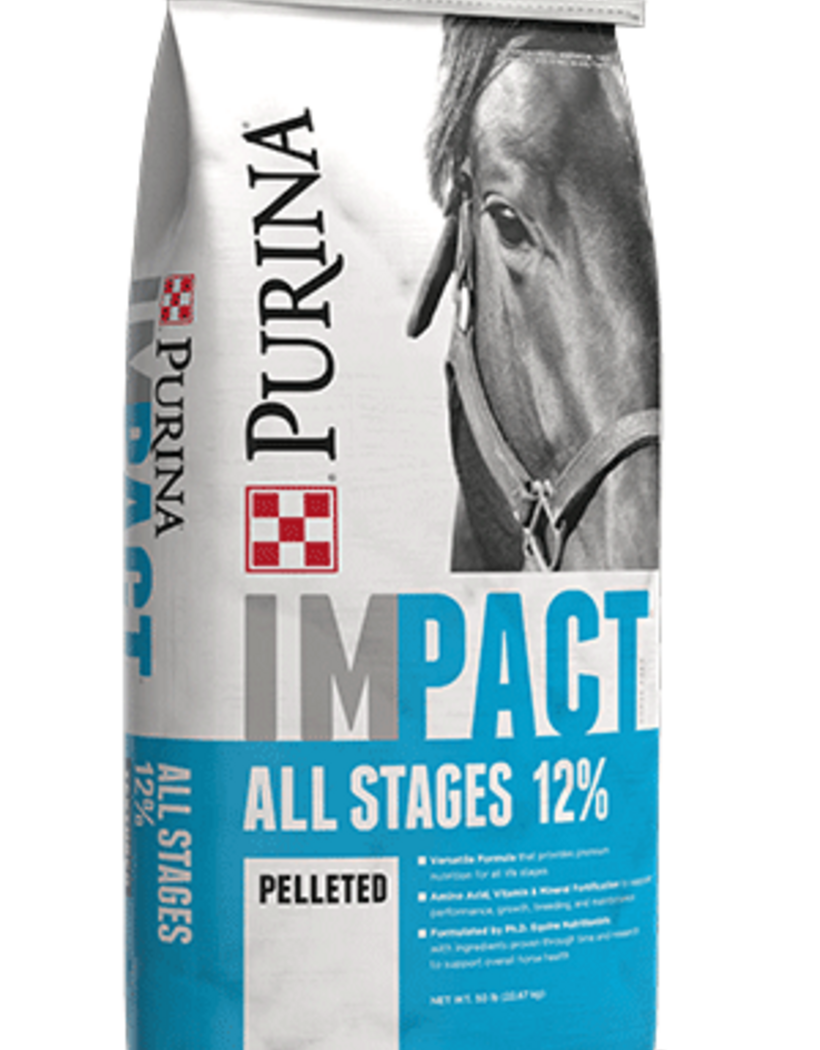 Purina Mills Purina Mills IMPACT ALL STAGES 12% PELLETED - 50 LB