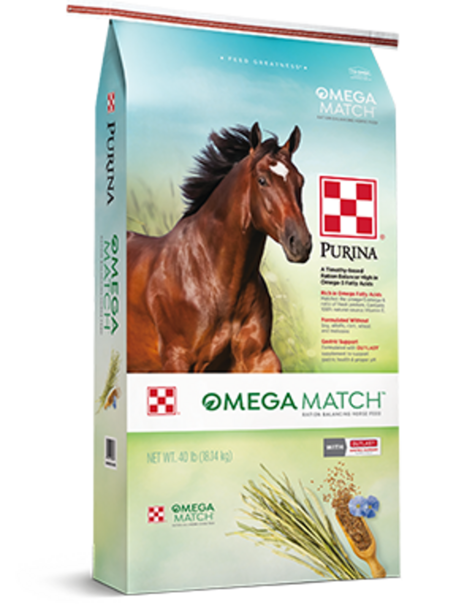 Purina Mills Purina Mills Omega Match Horse Ration Balancer Pellets - 40 lb
