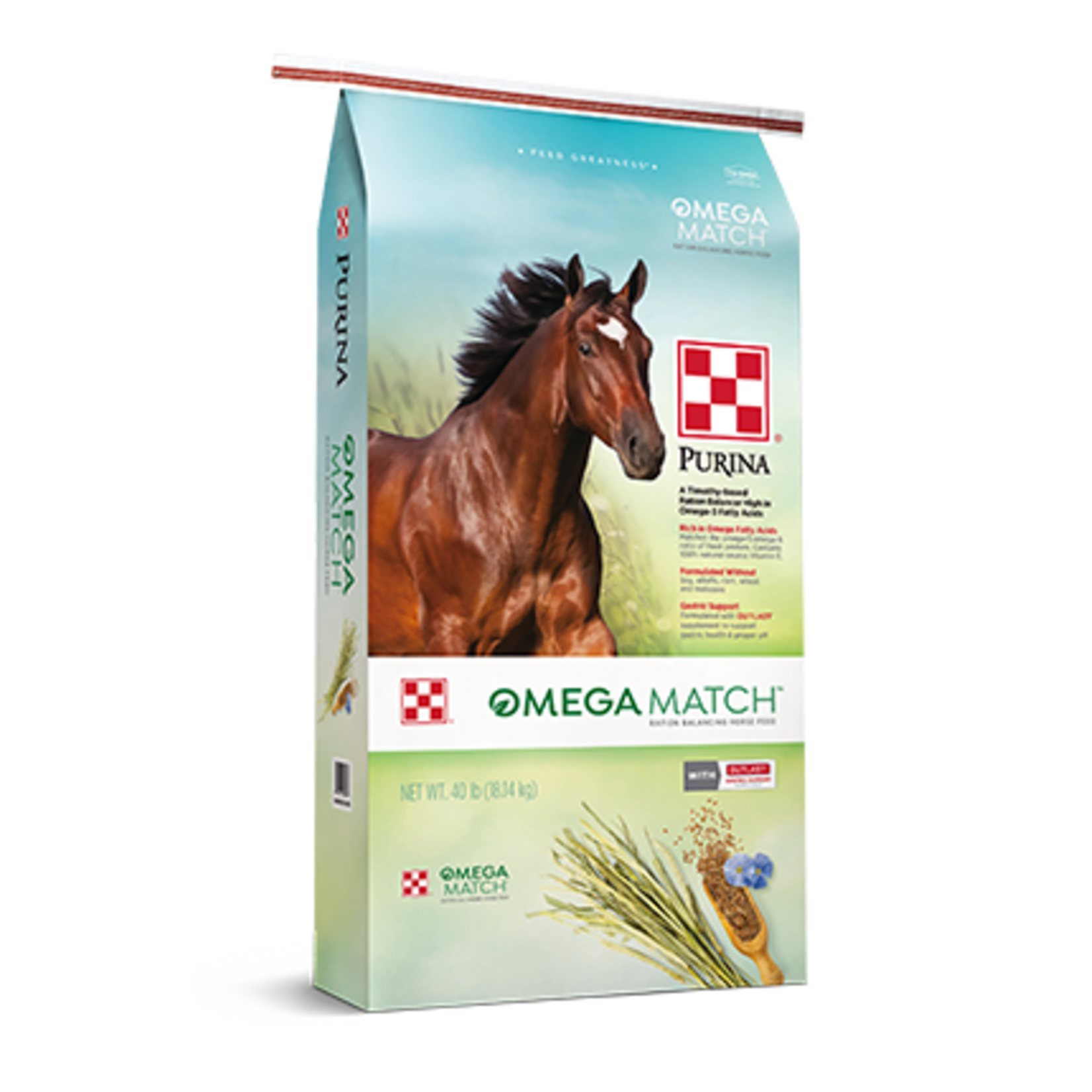 Purina Mills Purina Mills Omega Match Horse Ration Balancer Pellets - 40 lb